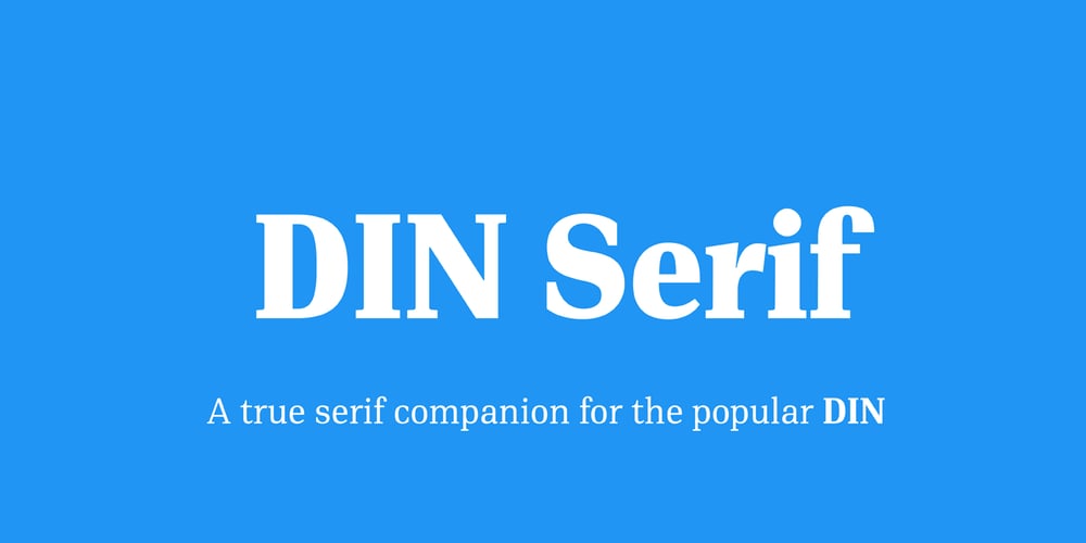 PF DIN Serif font