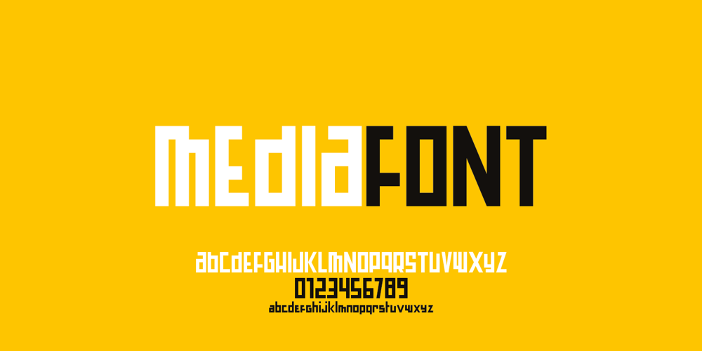 Mediafont font