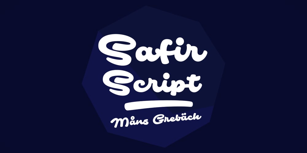 Safir Script font
