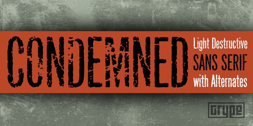 Condemned font