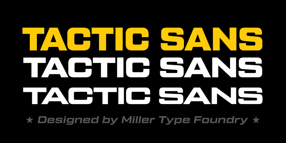 Tactic Sans font