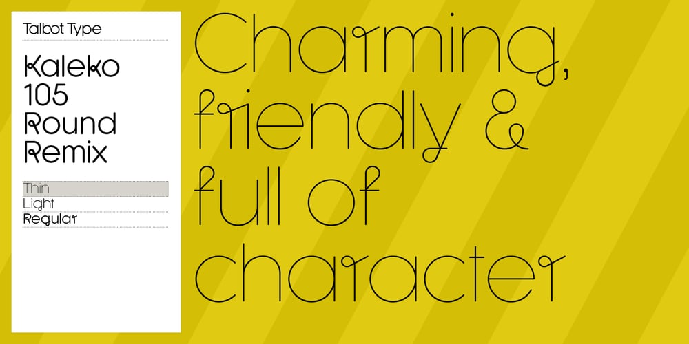 Kaleko 105 Round Remix font