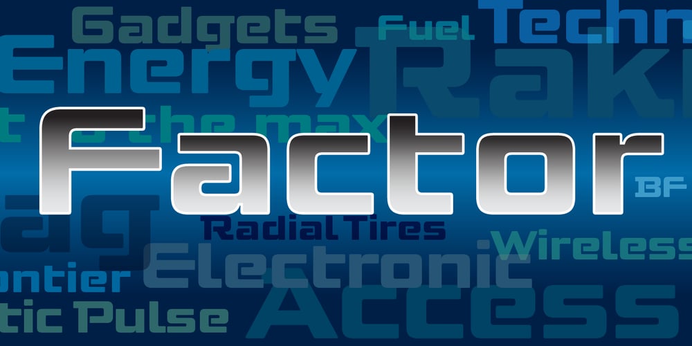 Factor BF font