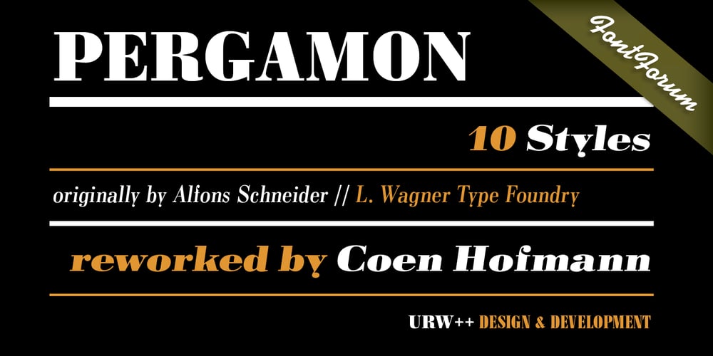 Pergamon font