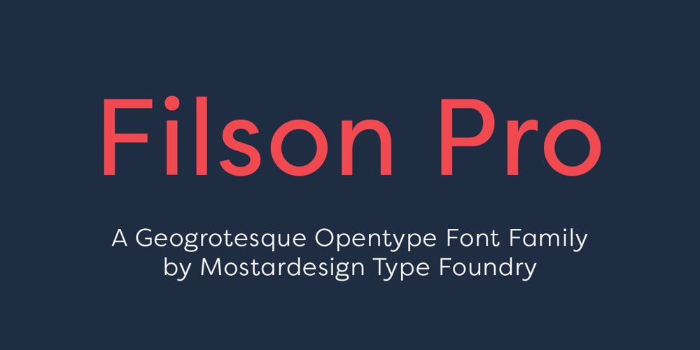 Filson Pro font