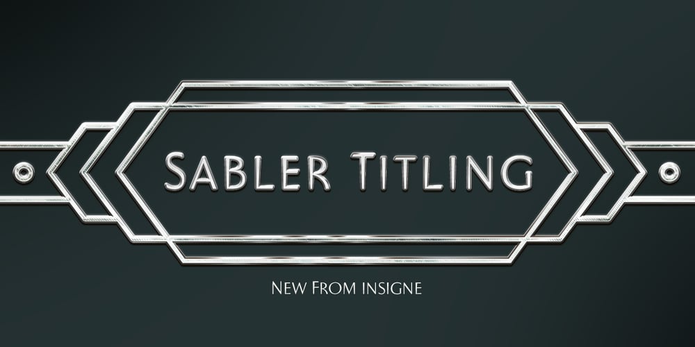 Sabler Titling font