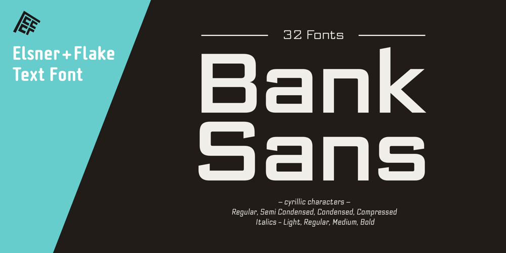 Bank Sans EF font