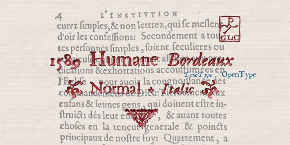 1589 Humane Bordeaux font