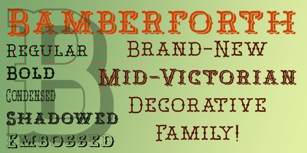 Bamberforth font