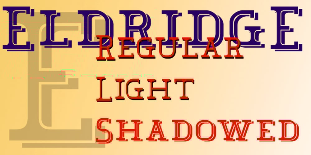 Eldridge font