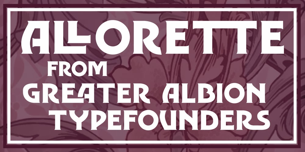 Allorette font
