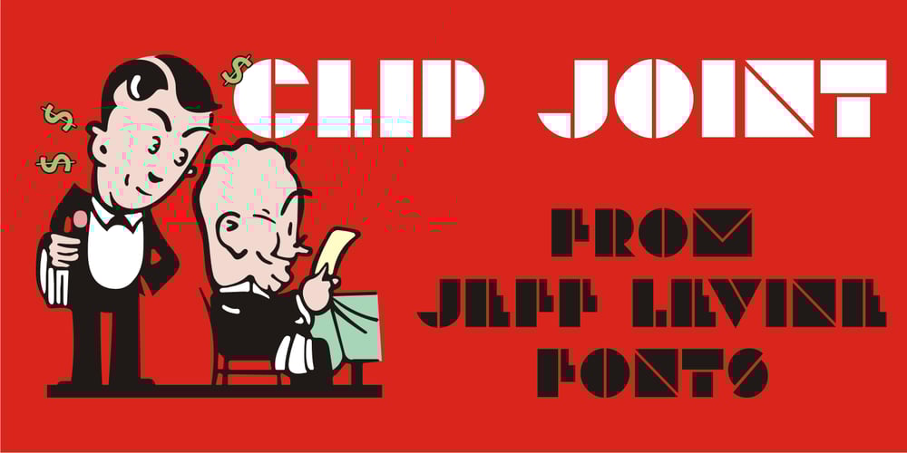 Clip Joint JNL font