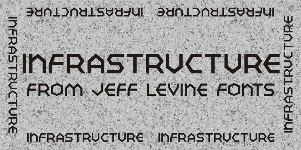 Infrastructure JNL font