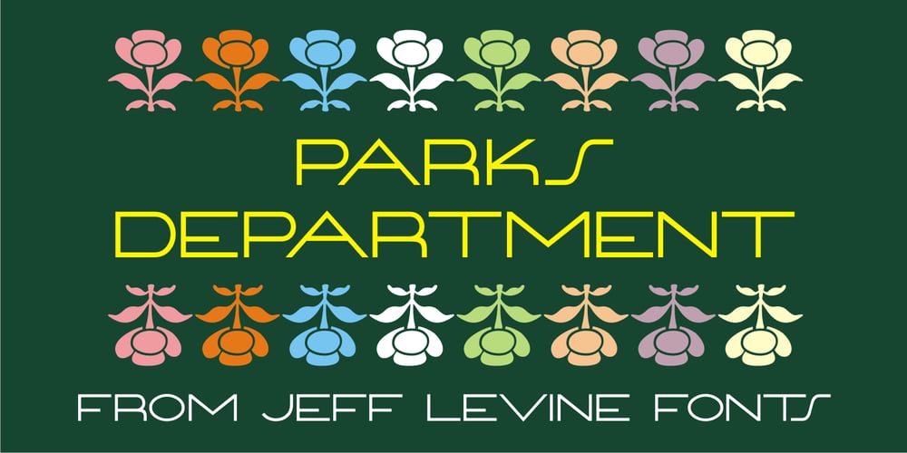 Parks Department JNL font