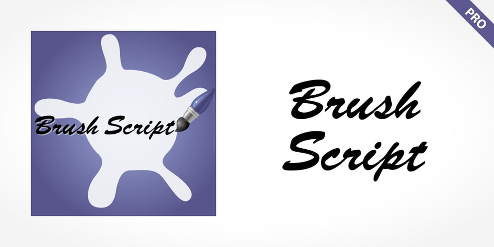 Brush Script Pro font