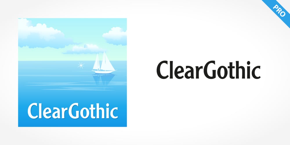 Cleargothic Pro font