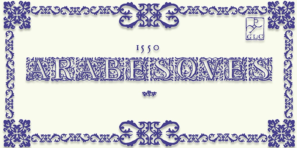 1550 Arabesques font