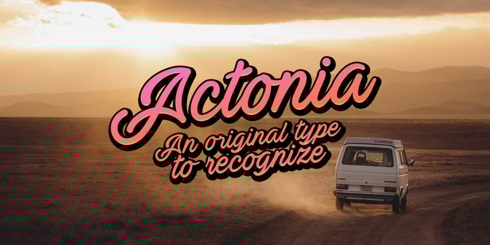 Actonia font