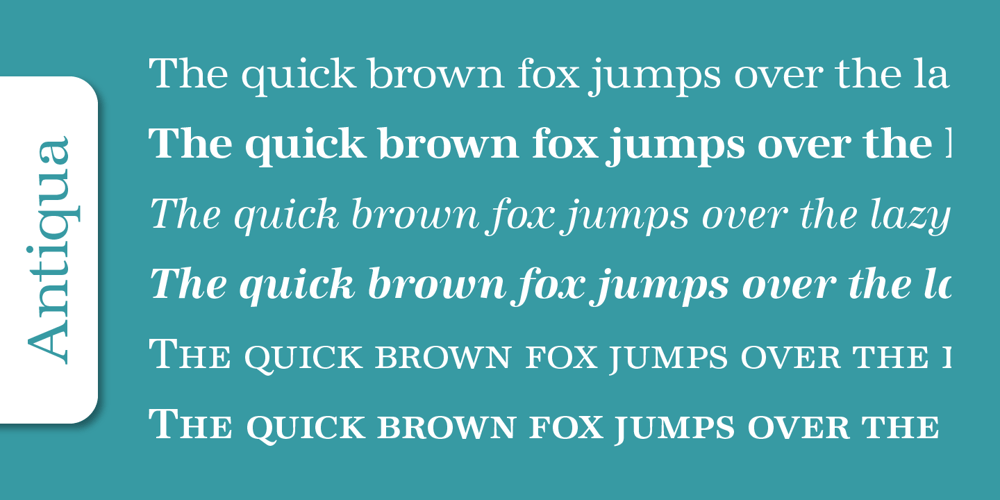 Antiqua Pro font