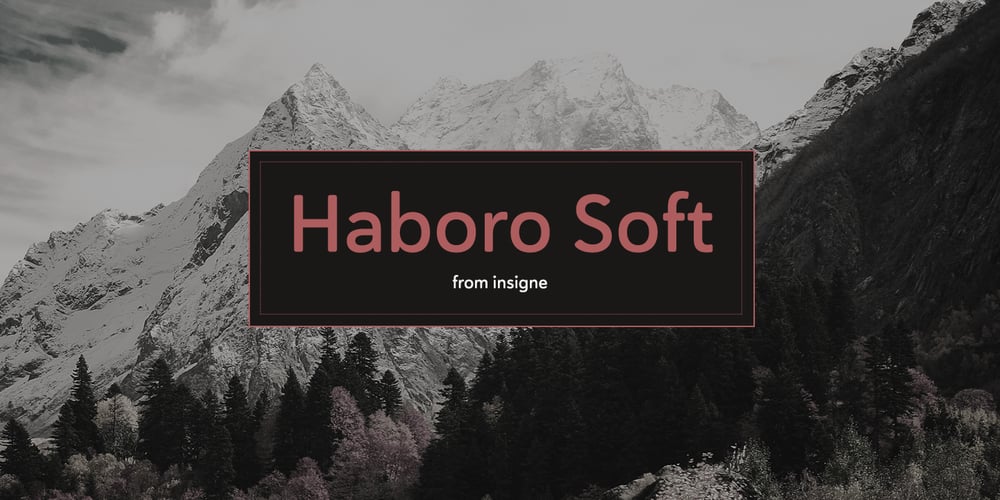 Haboro Soft font