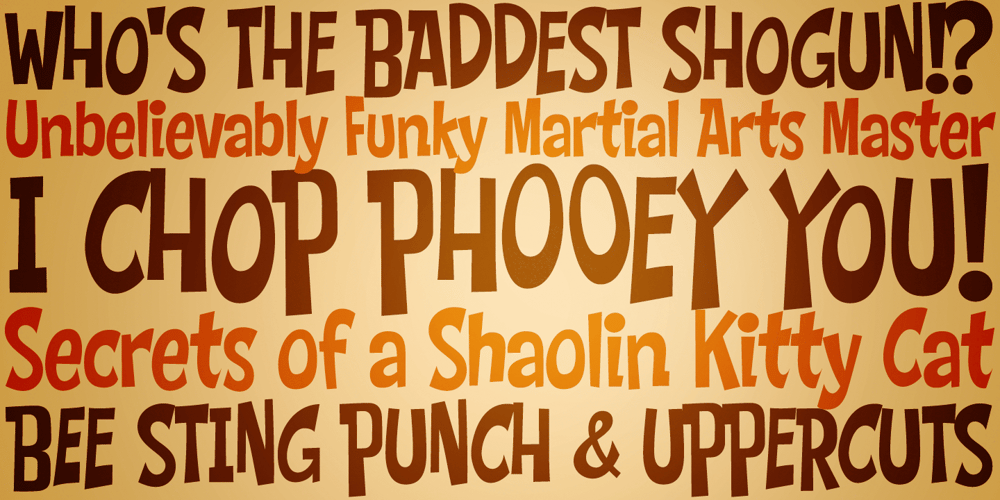 Chop Phooey font