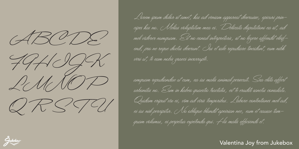 Valentina Joy JF font