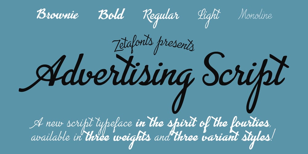 Advertising Script font