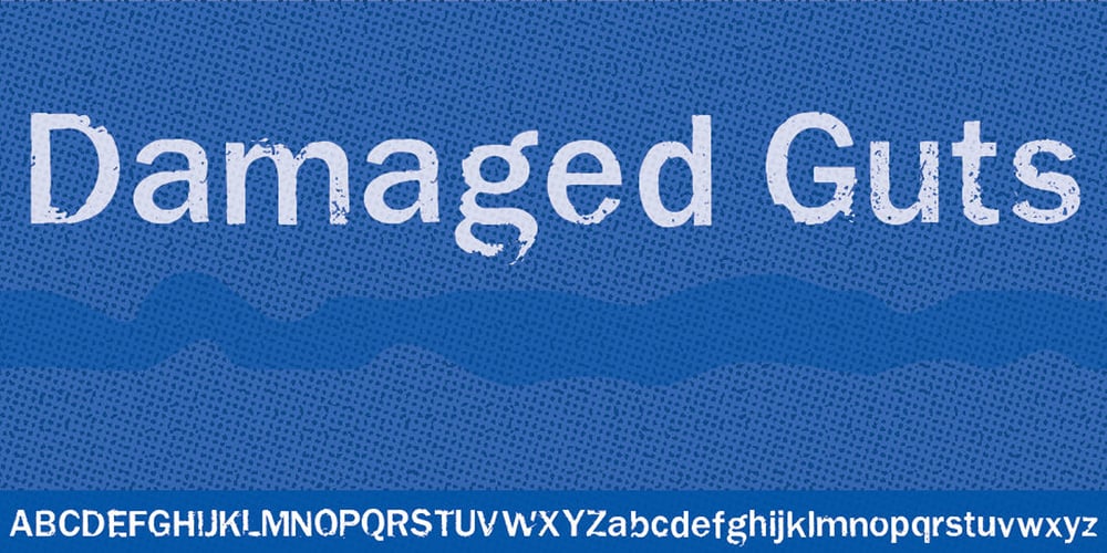 Damaged Guts font