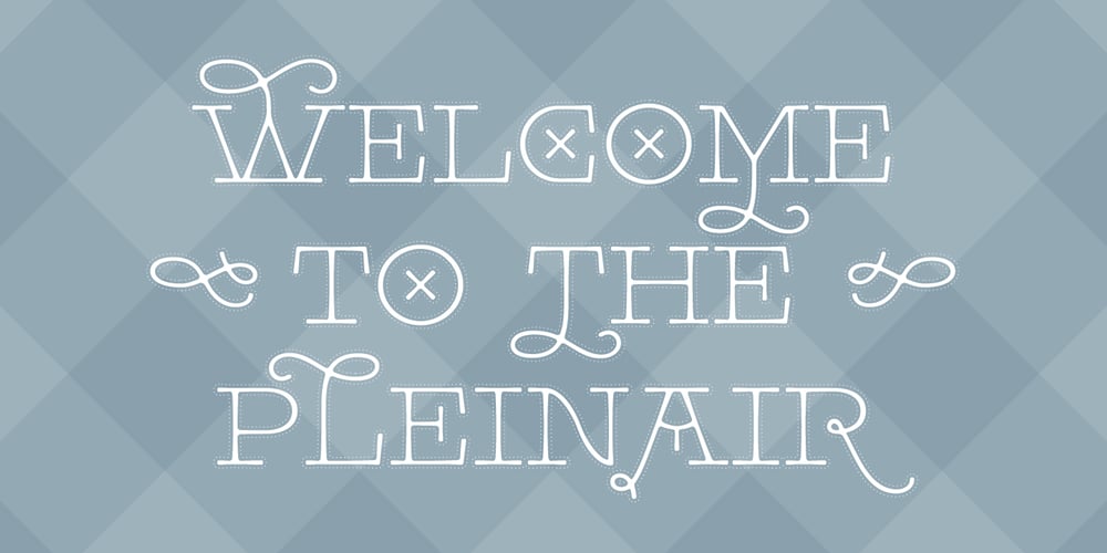 Pleinair font