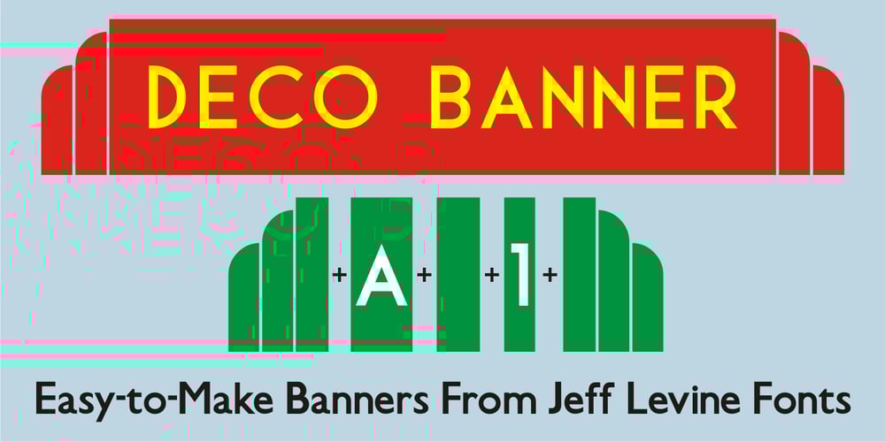 Deco Banner JNL font