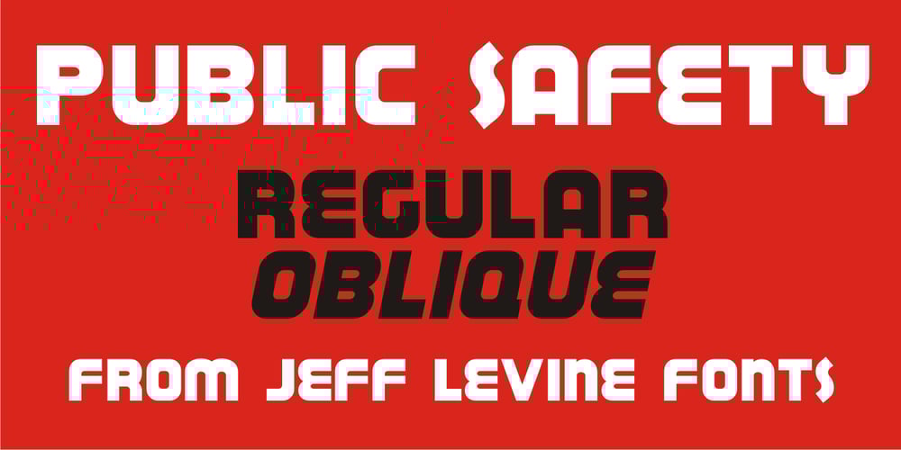 Public Safety JNL font