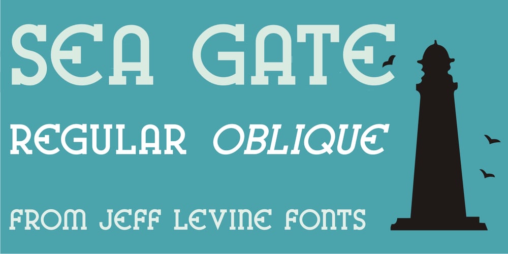 Sea Gate JNL font