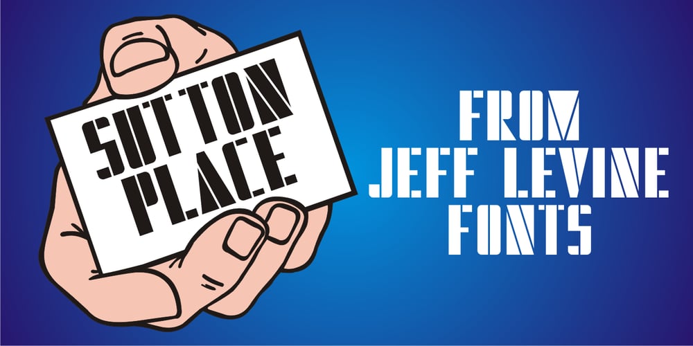 Sutton Place JNL font