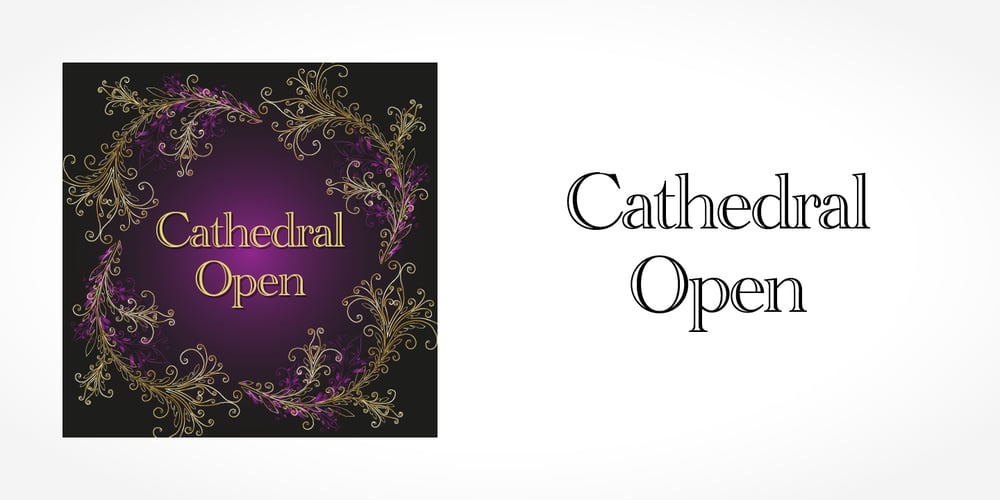 Cathedral Open font