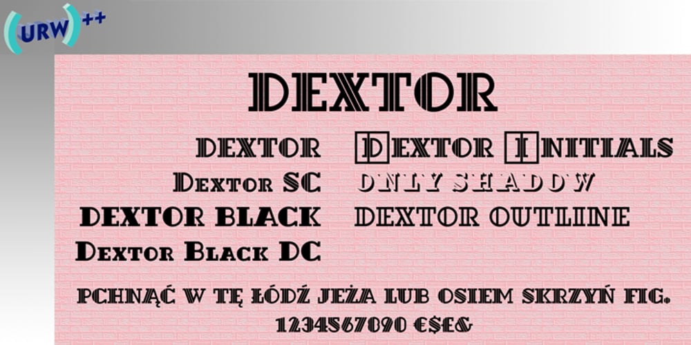 Dextor font