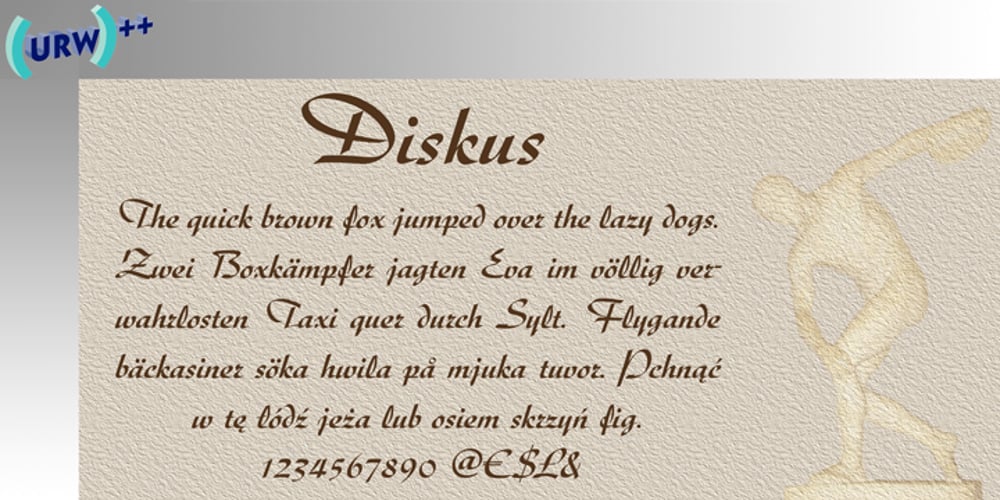 Diskus font