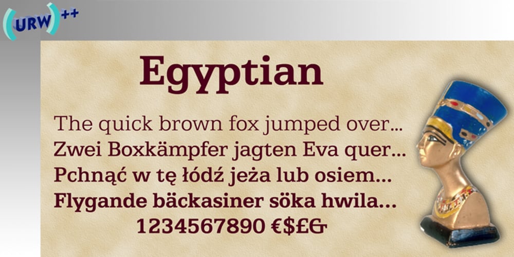 Egyptian 505 font