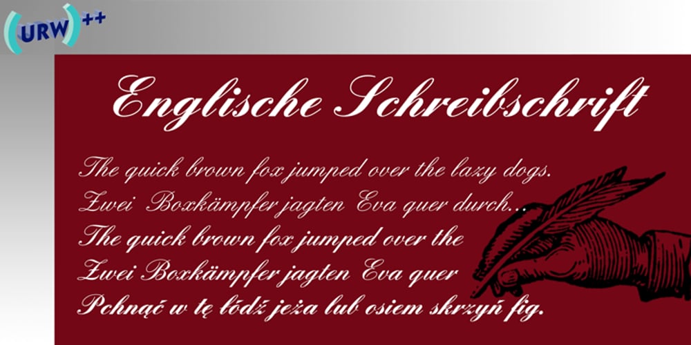 Englische Schreibschrift font