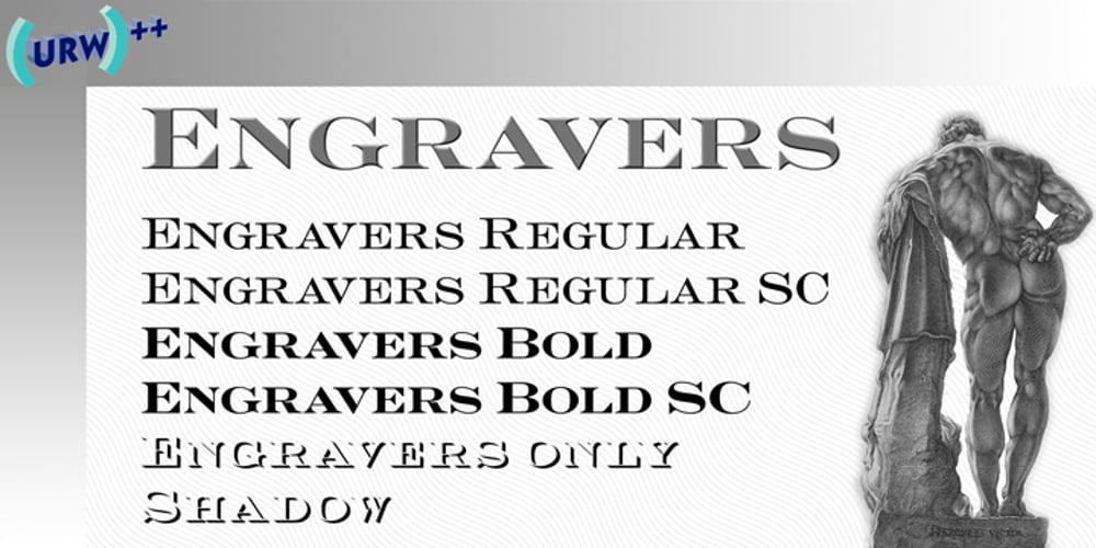 Engravers font