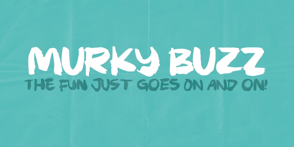 Murky Buzz font