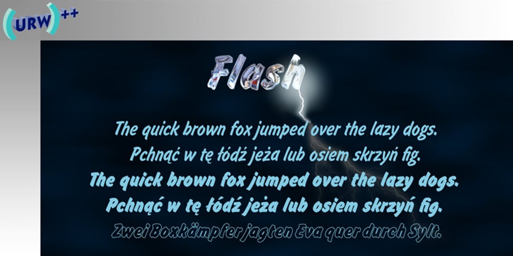 Flash font