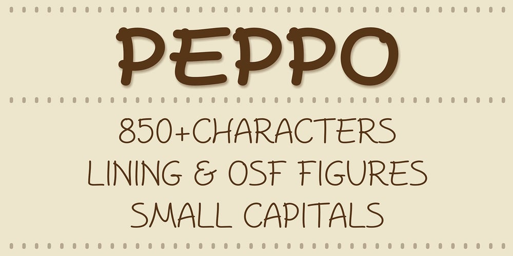Peppo font