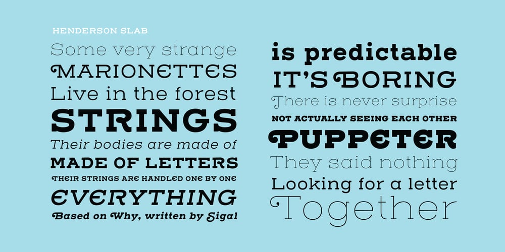 Henderson Slab font