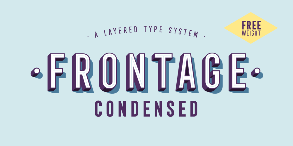Frontage Condensed font