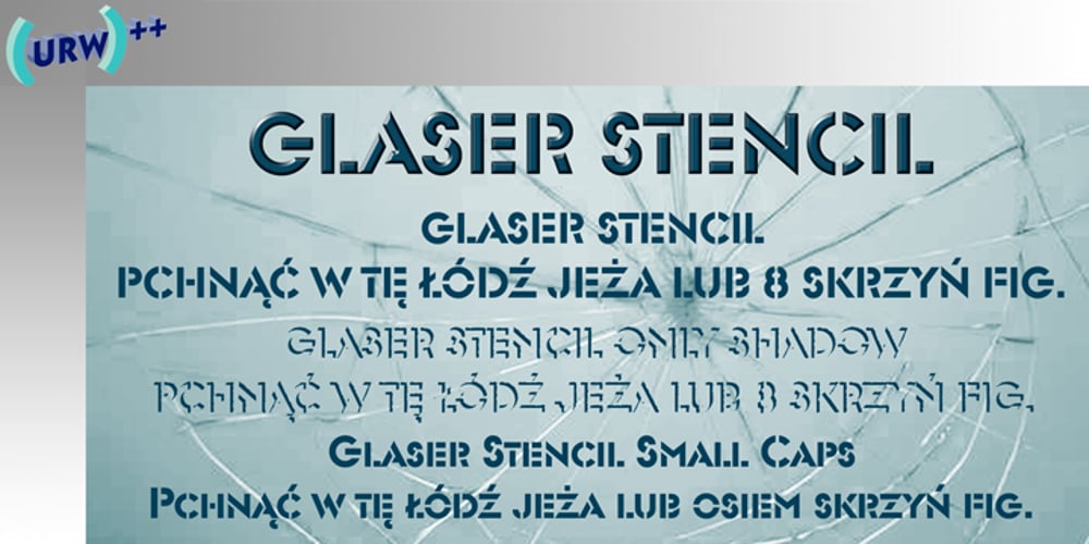 Glaser Stencil font