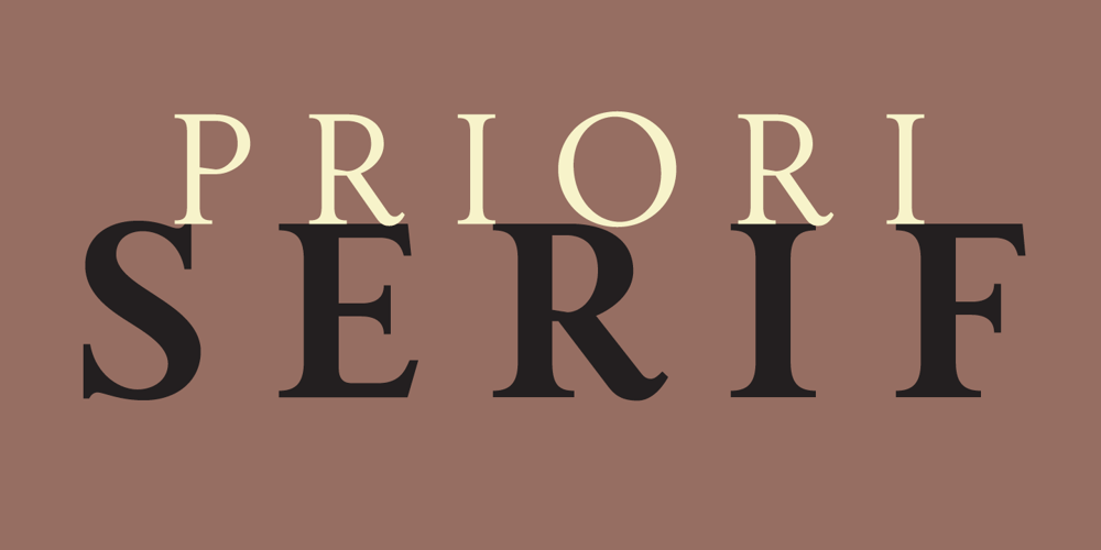 Priori Serif font