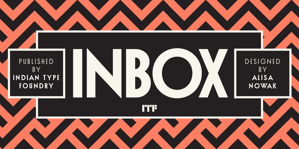 Inbox font