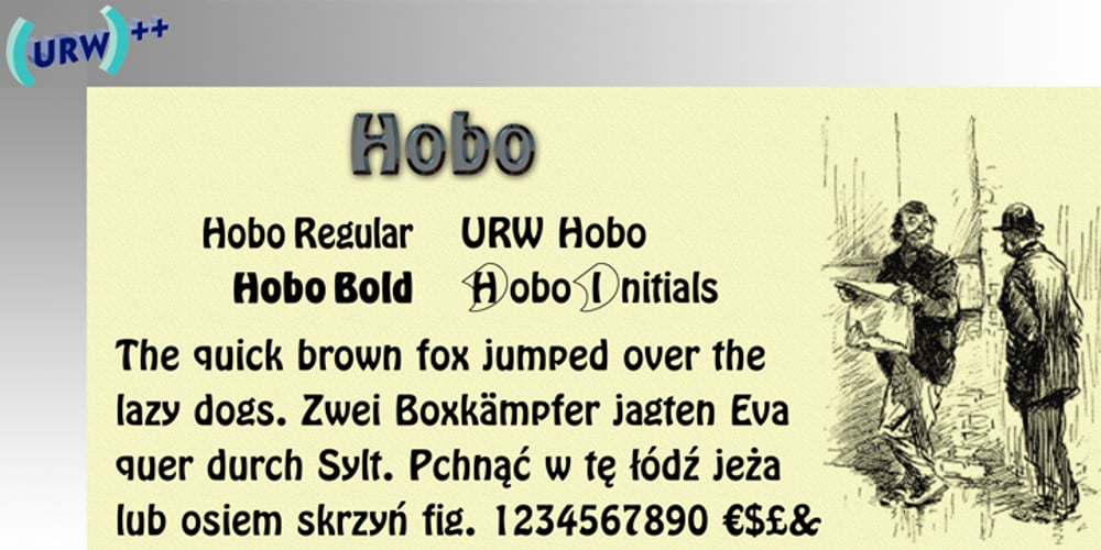Hobo font