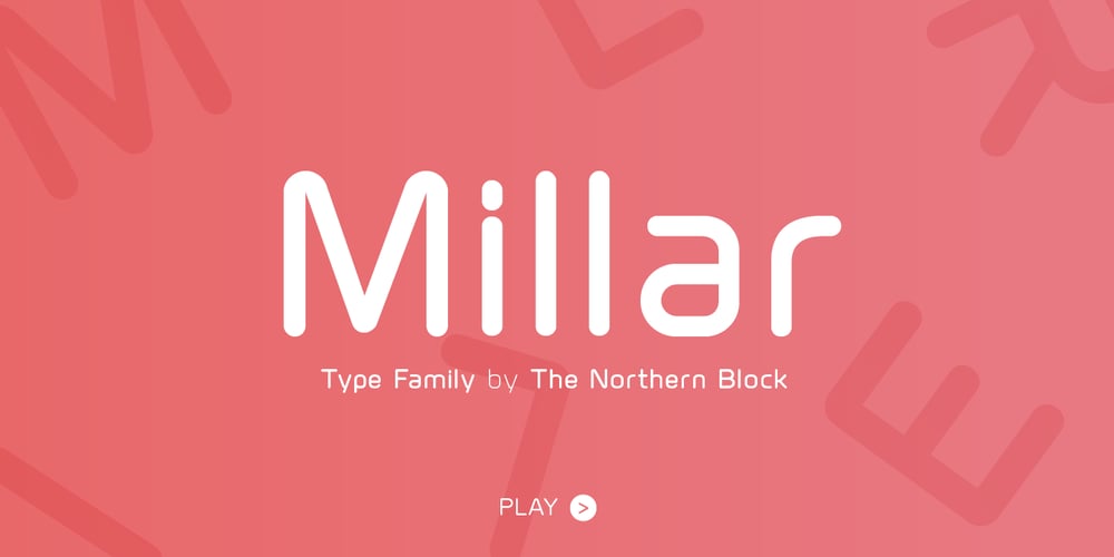 Millar font