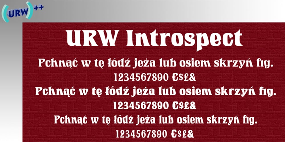 Introspect font